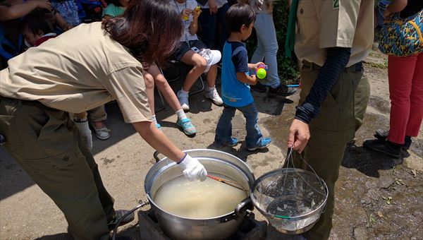 ビーバー隊麺を打つの活動写真