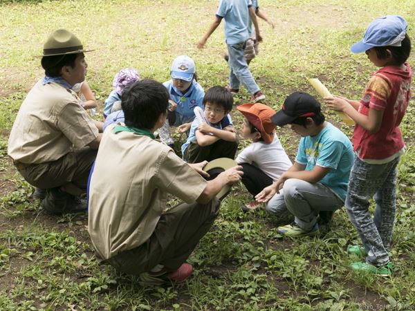 ビーバー隊の通信兵の養成の活動写真