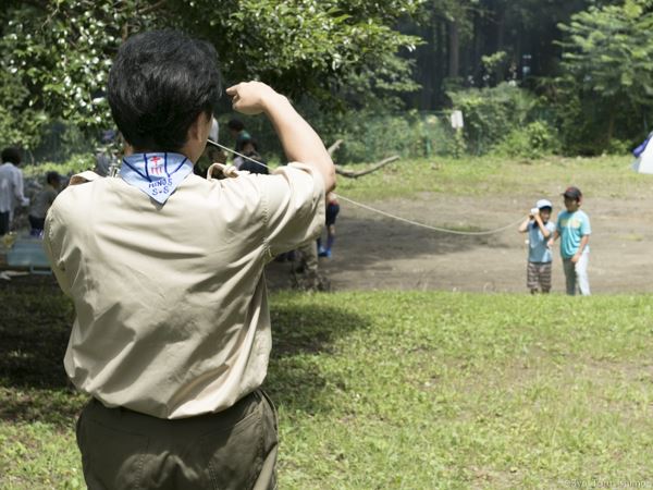 ビーバー隊の通信兵の養成の活動写真