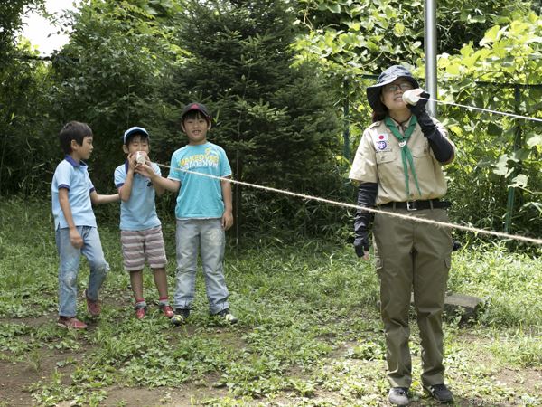 ビーバー隊の通信兵の養成の活動写真