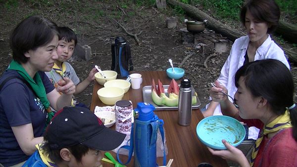 ビーバー隊の通信兵の養成の活動写真