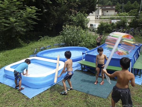 夏プール活動写真