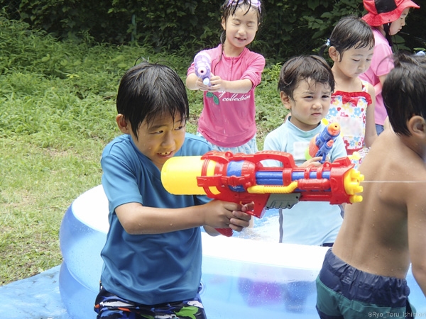 夏プール活動写真