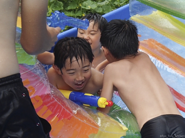 夏プール活動写真