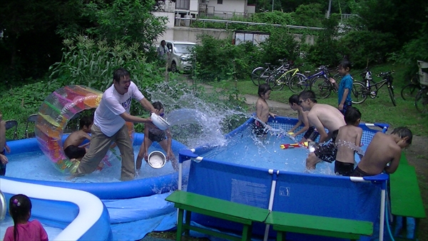 夏プール活動写真