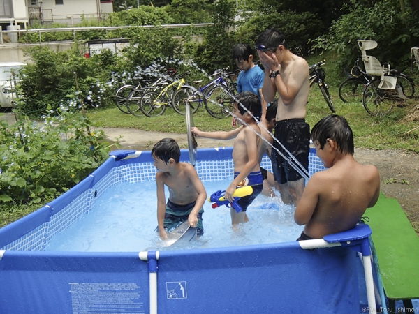 夏プール活動写真