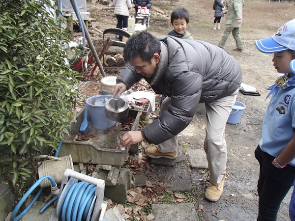 新年恒例の餅つき大会の活動写真