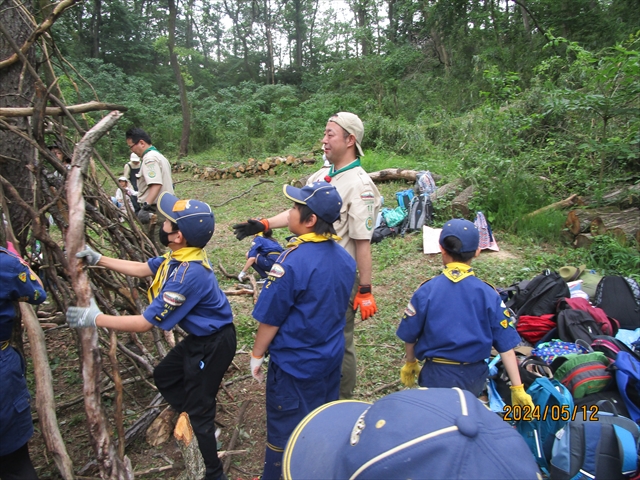 日野２団ビーバー隊活動写真その17