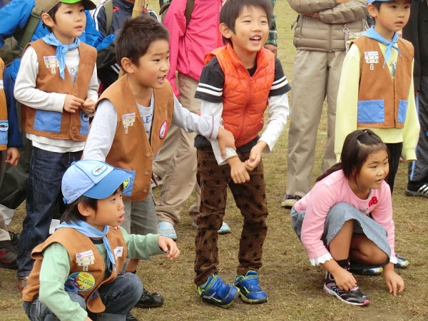 2014年11月9日　ビーバー隊の昭和記念公園での新多摩地区ラリー