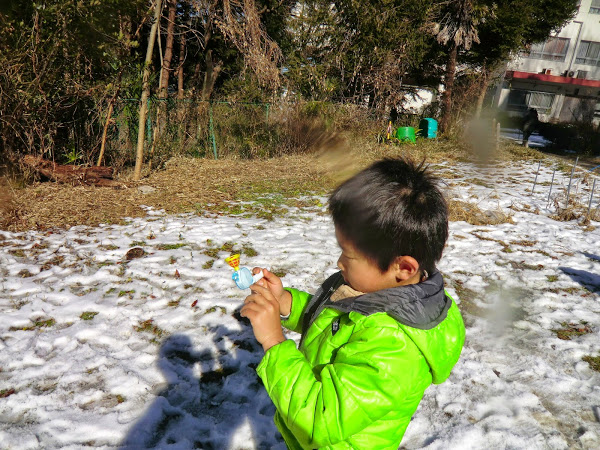 2015年2月1日　ビーバー隊のはね、こま、まり遊び