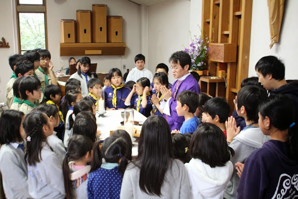 2015年3月8日　カブ隊の子どもミサ＆デン作り