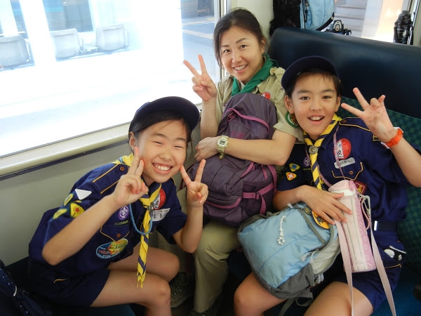 2015年8月7日　カブ隊の西沢渓谷での夏季舎営No.1