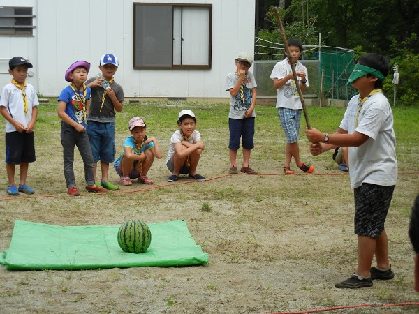 西沢渓谷での夏季舎営No.3