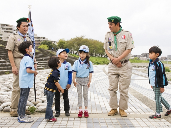 2016年4月17日　ビーバー隊入隊式&浅川クリーン作戦