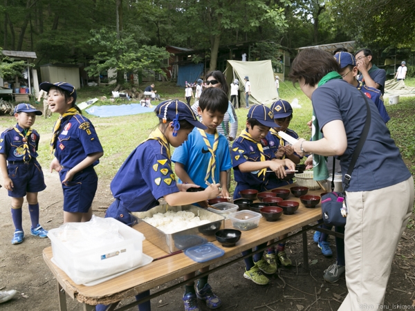 カブ隊の計測の練習