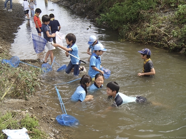 浅川のゴミ拾い＆日野２の漁業（魚取り）