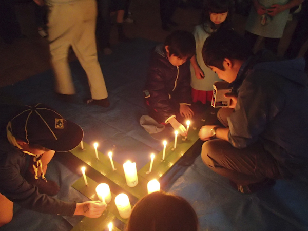 2016年12月18日　ガールスカウト、ボーイスカウト合同クリスマス会