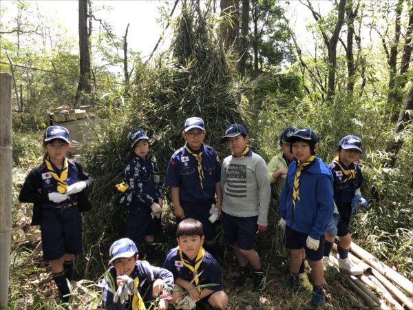 カブ隊のデン（秘密基地）作り