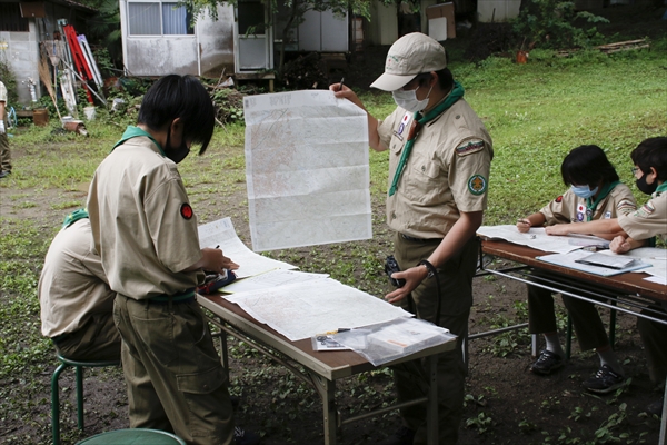 2019年9月27日　ボーイ隊の地図・座標・方位