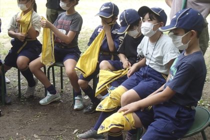 カブ隊の夏キャンプ事前活動　救命救急24時