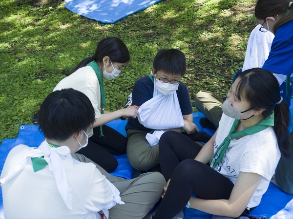 2023年4月16日　ボーイ隊の救急法活動