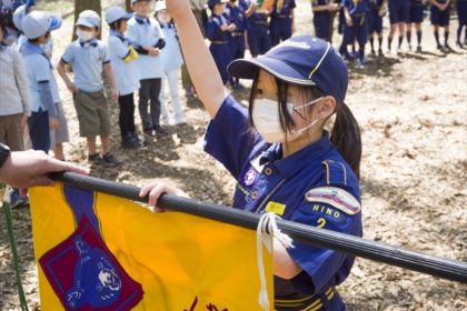 2023年4月9日　日野２団上進式・入隊式