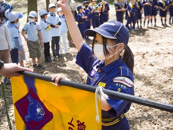 2023年4月9日　日野２団の復活祭、上進式、入隊式