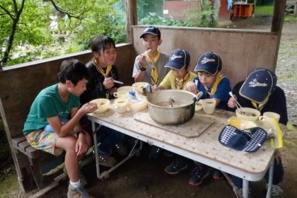 2023年7月28日　カブ隊の夏キャンプ１日目