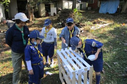 2023年11月19日　カブ隊のエモい工作１