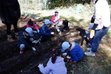 2024年3月10日　ビーバー隊のサツマイモの苗を植えよう＆餅つき