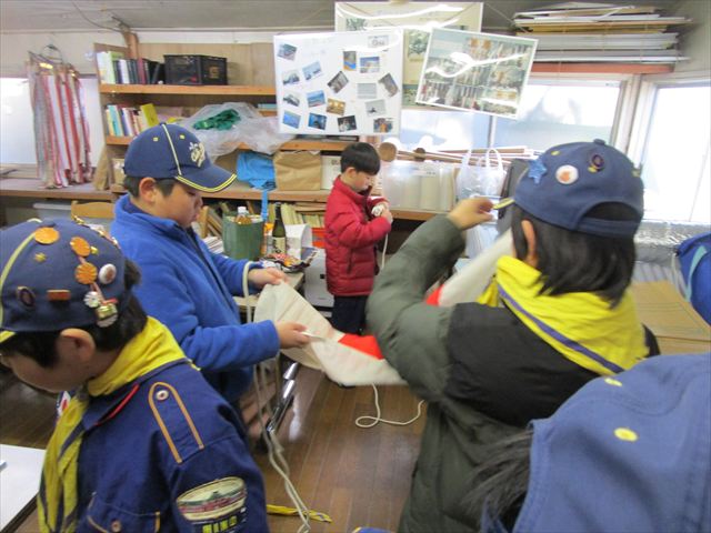 2025年1月26日　カブ隊の鏡開き