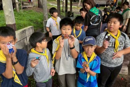 2025年7月27日　カブ隊の瑞牆山での夏キャンプ３日目