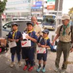 2025年10月5日　カブ隊の赤い羽根共同募金＆料理の鉄人レシピ作成