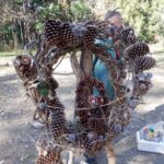 2025年12月7日　ビーバー隊のクリスマスリース作り