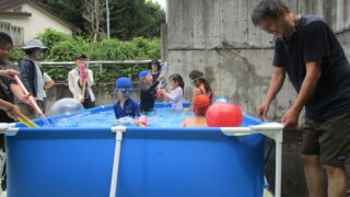 2026年7月12日　ビーバー隊恒例のプールと流し素麺